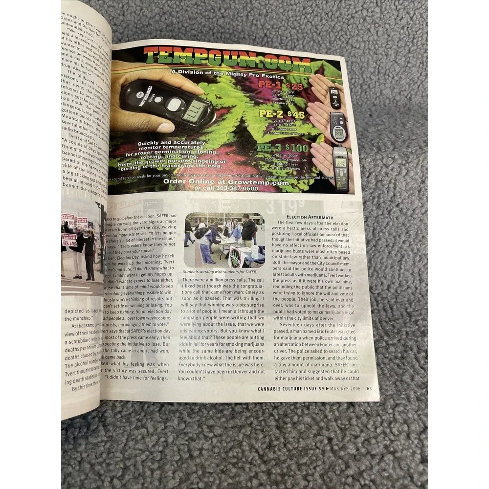 Cannabis Culture Magazine How‎ To Make Pot Legal March April 2006 Issue 59